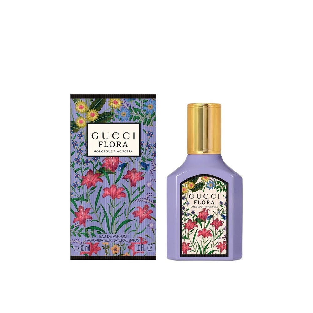 Gucci Flora Purple Bottle with Gold Cap